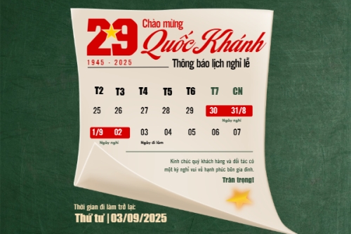 2/9, Quốc Khánh, lễ hội, thông báo, lịch nghỉ, Việt Nam, sự kiện, event, hiện đại, modern