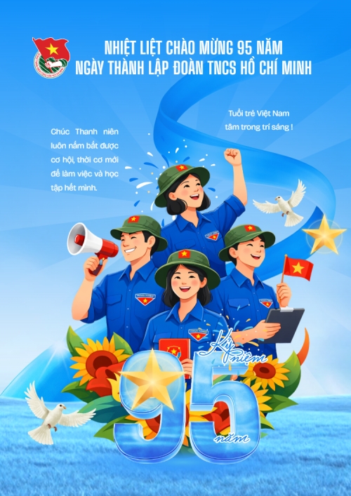 Nhiệt liệt chào mừng ngày thành lập Đoàn TNCS Hồ Chí Minh