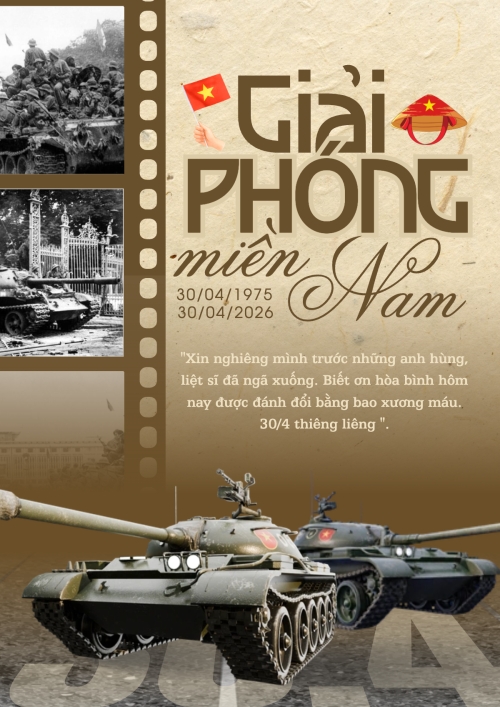 Nhiệt liệt chào mừng ngày Giải phóng miền Nam, thống nhất đất nước