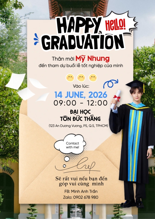Hello! happy graduation
