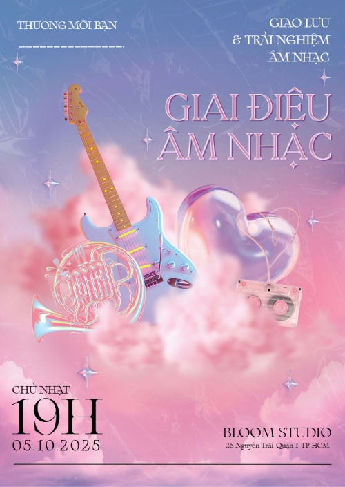 Âm nhạc, music, văn nghệ, giải trí, acoustic, sự kiện, event, giao lưu, dễ thương, cute, đơn giản