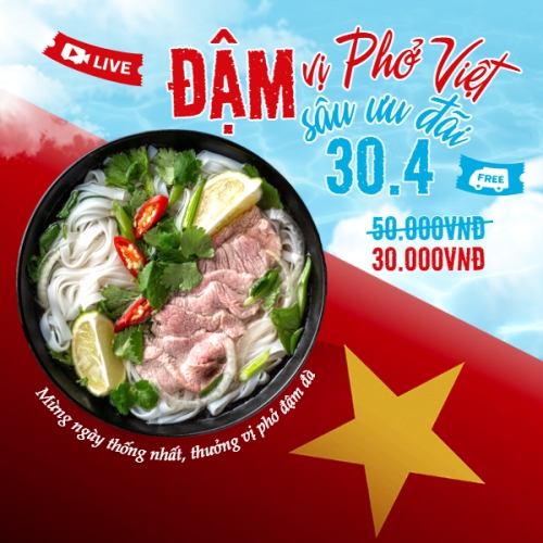 Đậm vị Phở Việt đậm sâu ưu đãi