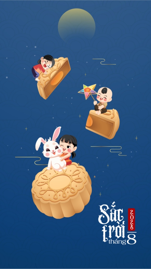 Trung thu, Tết Đoàn Viên, mid-autumn festival, sự kiện, event, dễ thương, cute, chibi, hoạt hình, cartoon