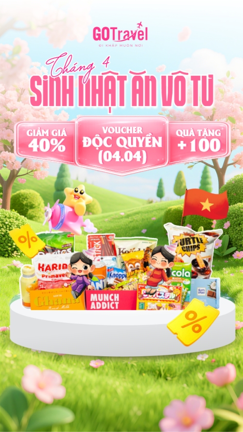 Tháng 4 sinh nhật ăn vô tư