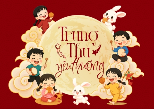 Trung thu, Tết Đoàn Viên, mid-autumn festival, sự kiện, event, dễ thương, cute, chibi, hoạt hình, cartoon