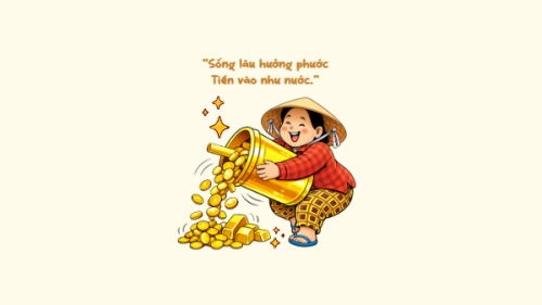 Sống lâu hưởng phước Tiền vào như nước.