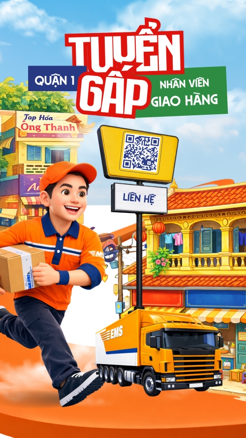 Tuyển gấp nhân viên giao hàng