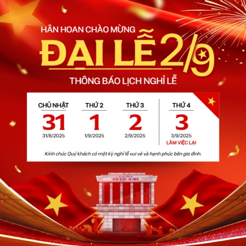 2/9, Quốc Khánh, lễ hội, thông báo, lịch nghỉ, Việt Nam, sự kiện, event, hiện đại, modern