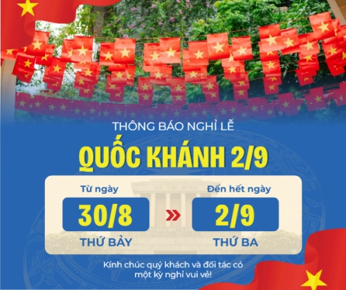 2/9, Quốc Khánh, lễ hội, thông báo, lịch nghỉ, Việt Nam, sự kiện, event, hiện đại, modern
