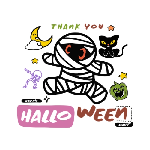 Halloween, lễ hội ma quái, sự kiện, event, dễ thương, cute, chibi, hoạt hình, cartoon