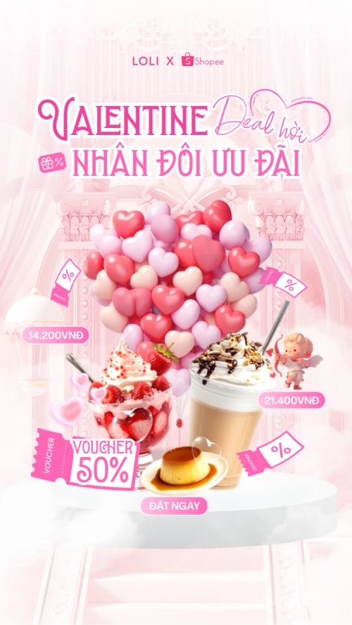 Valentine deal hời nhân đôi ưu đãi
