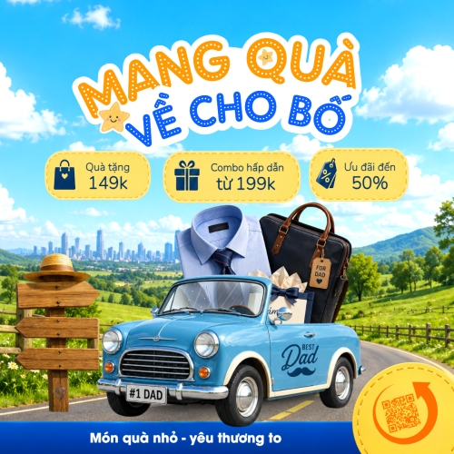 Mang quà về cho bố