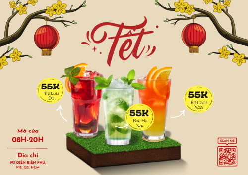 Tết, Xuân, Ất tỵ, năm 2025, 2025, nước uống, juice, giải khát, F&B, drink