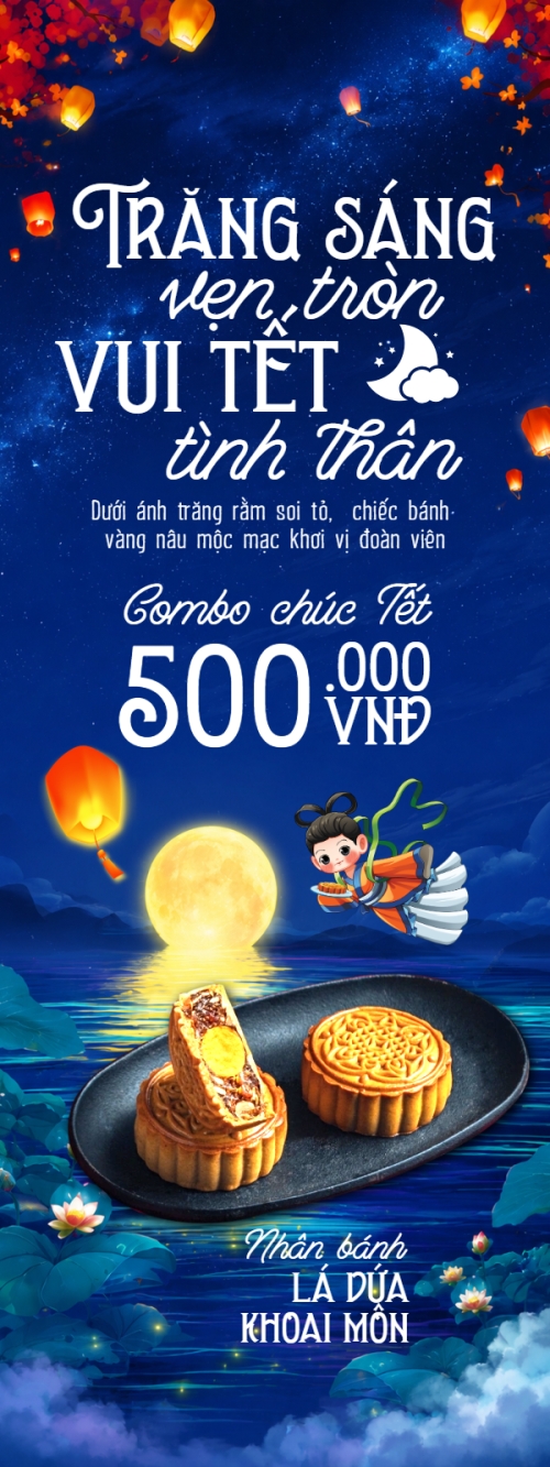 Trăng sáng vẹn tròn vui tết tình thân