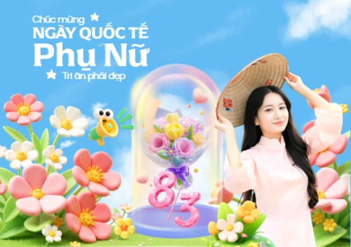 Chúc mừng ngày Quốc tế phụ nữ 8/3