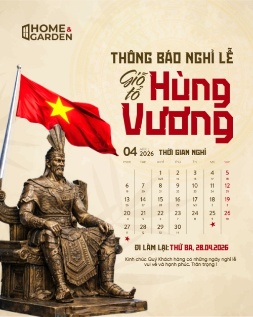 Thông báo nghỉ lễ Giỗ tổ Hùng Vương 2026