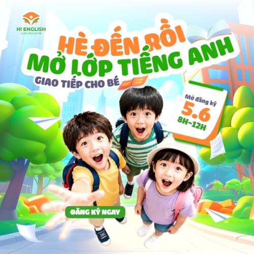 Hè đến rồi mở lớp tiếng Anh giao tiếp cho bé