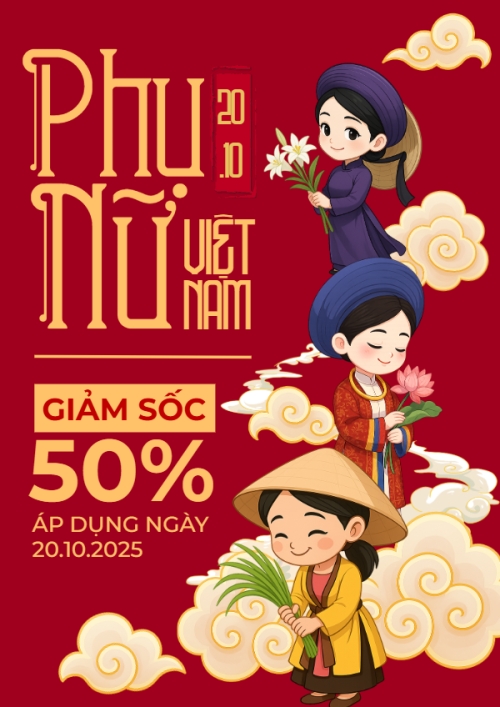 20/10, Ngày phụ nữ Việt Nam, Vietnamese Women's Day, phụ nữ, sự kiện, event, dễ thương, cute, chibi, hoạt hình, cartoon