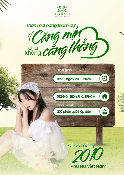 20/10, Ngày phụ nữ Việt Nam, Vietnamese Women's Day, phụ nữ, sự kiện, event, làm đẹp, beauty, thẩm mỹ, modern, hiện đại