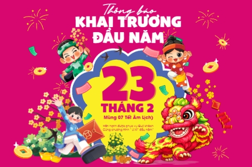 Thông báo khai trương đầu năm