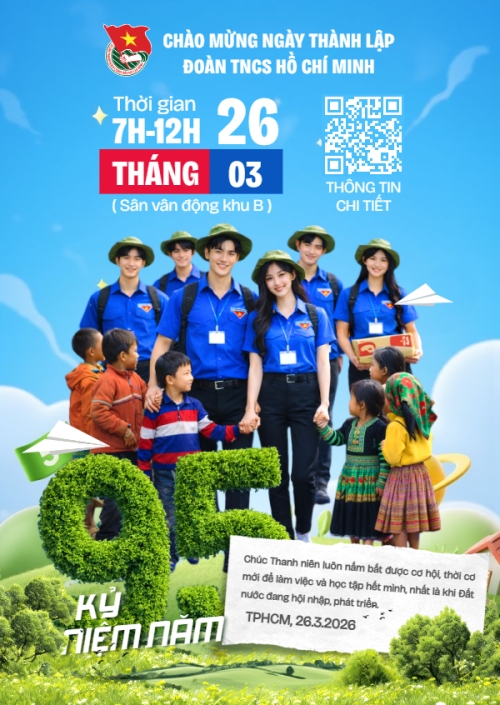Chào mừng kỷ niệm ngày thành lập Đoàn TNCS Hồ Chí Minh 26/3