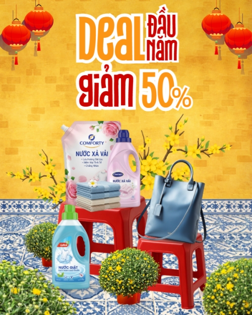 Deal đầu năm giảm 50%