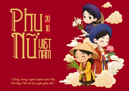 20/10, Ngày phụ nữ Việt Nam, Vietnamese Women's Day, phụ nữ, sự kiện, event, dễ thương, cute, chibi, hoạt hình, cartoon