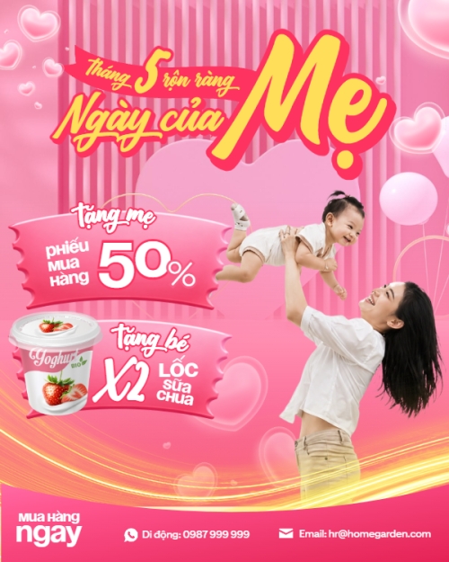 Tháng 5 rộn ràng ngày của Mẹ