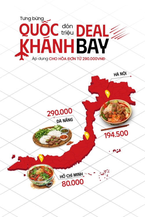 2/9, Quốc Khánh, lễ hội, Việt Nam, đồ ăn, food, thực phẩm, ẩm thực, món ăn, F&B, thức ăn, hiện đại, modern