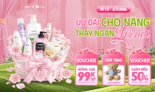 Ưu đãi cho nàng 8/3