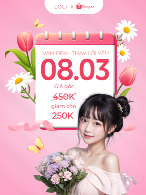 Mua sắm, giảm giá, sale, 8/3, quốc tế phụ nữ, women's day, beauty, làm đẹp, thẩm mỹ, sự kiện, event