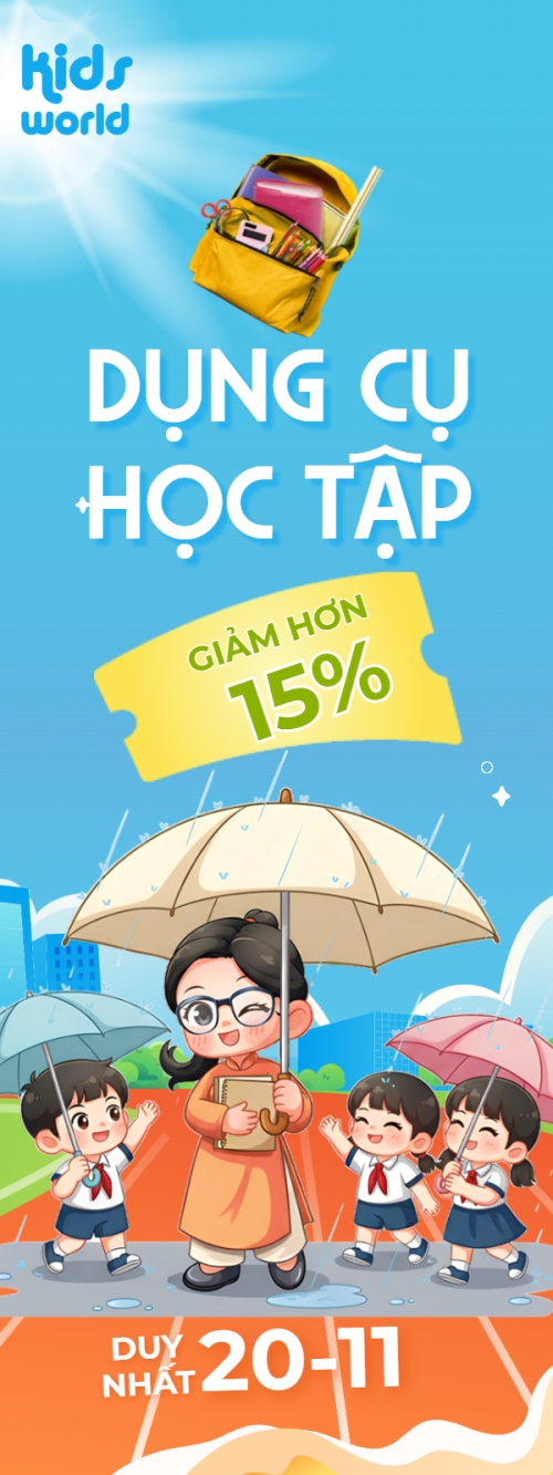 Giảm giá dụng cụ học tập
