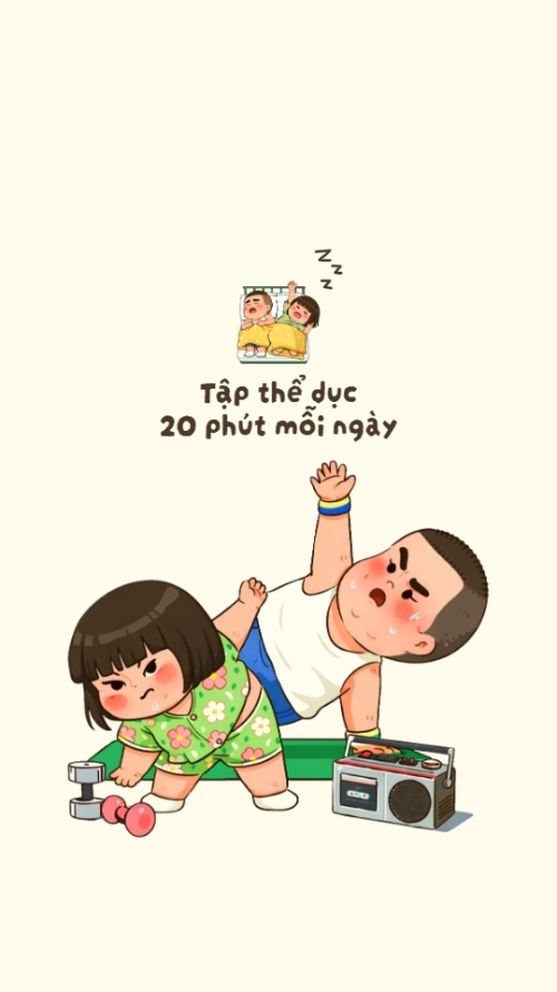 Tập thể dục 20 phút mỗi ngày