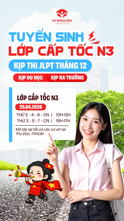 Tuyển sinh lớp cấp tốc