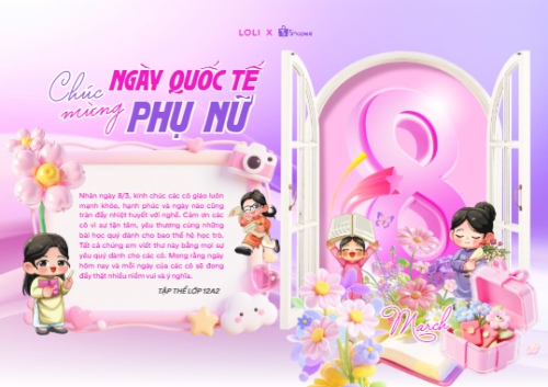 Chúc mừng ngày Quốc tế phụ nữ 8/3