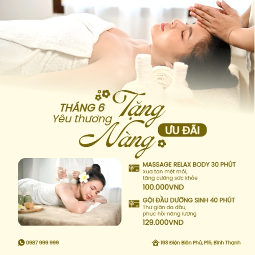 Tháng 6 yêu thương tặng nàng ưu đãi