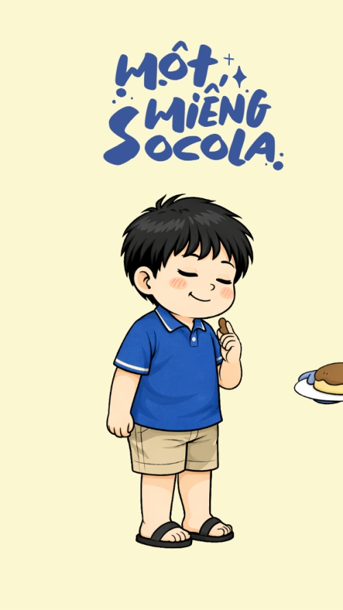 Một miếng socola yêu nhau thiết tha