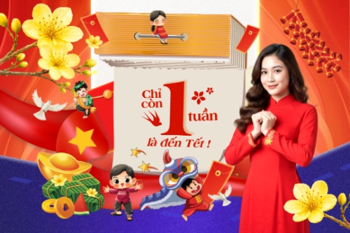 Chỉ còn 1 tuần nữa là đến tết