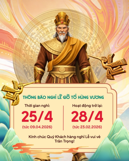 Lịch nghỉ lễ giổ tổ Hùng vương