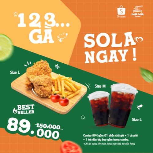 Gà, gà rán, nước uống, đồ ăn, food, thực phẩm, ẩm thực, món ăn, F&B, nhà hàng, thức ăn, dễ thương, hiện đại