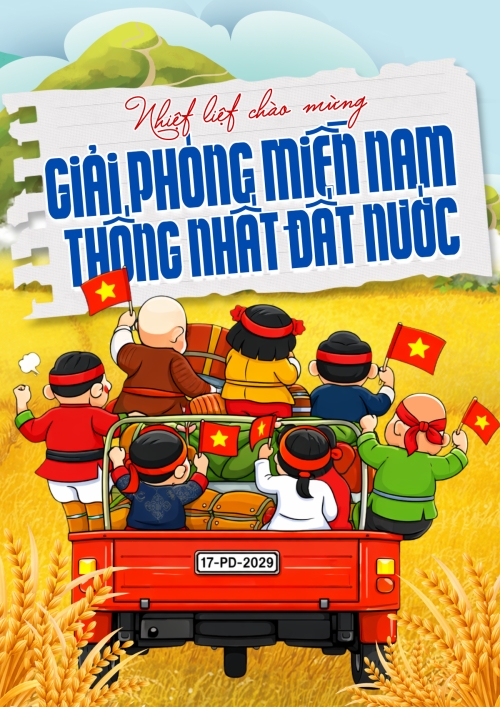 Nhiệt liệt chào mừng ngày Giải phóng miền Nam, thống nhất đất nước