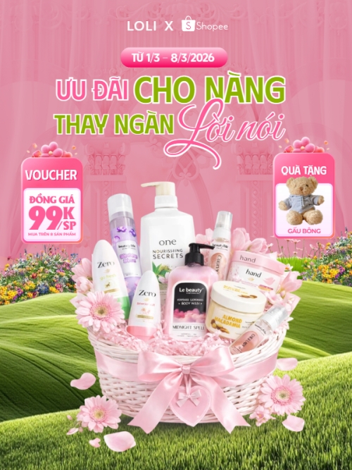 Ưu đãi cho nàng 8/3