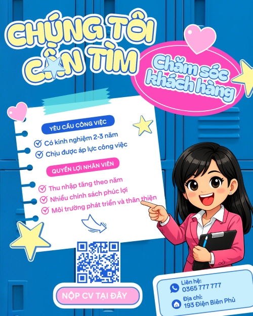 Tuyển dụng chăm sóc khách hàng