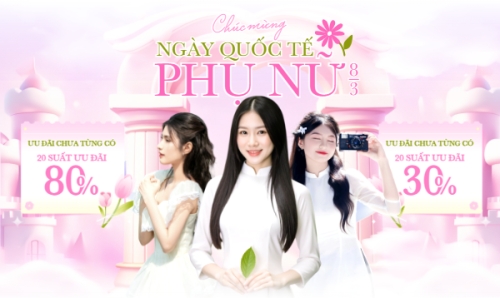 Chúc mừng ngày Quốc tế phụ nữ 8/3