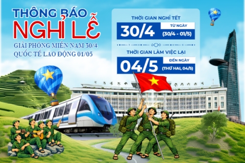 Lịch nghỉ lễ 30/4-1/5
