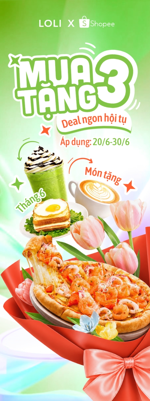Mua 3 tặng 1 deal ngon hội tụ
