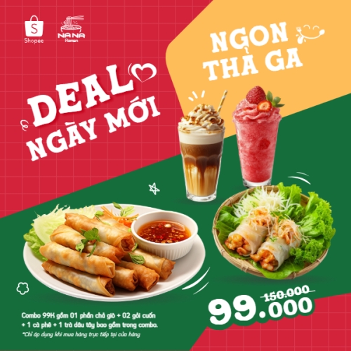 Chả giò, gỏi cuốn, cà phê, nước uống, đồ ăn, food, thực phẩm, ẩm thực, món ăn, F&B, nhà hàng, thức ăn, dễ thương, hiện đại