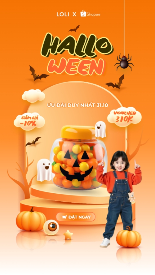Halloween, lễ hội ma quái, kẹo, candy, thực phẩm, food, sự kiện, event, dễ thương, cute, chibi, hoạt hình, cartoon