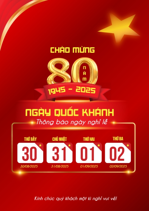 2/9, Quốc Khánh, lễ hội, thông báo, lịch nghỉ, Việt Nam, sự kiện, event, hiện đại, modern
