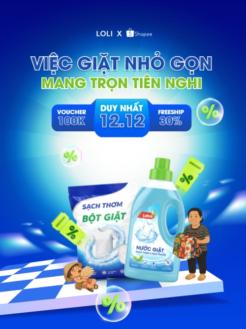 Việc giặt nhỏ gọn mang trọn tiện nghi